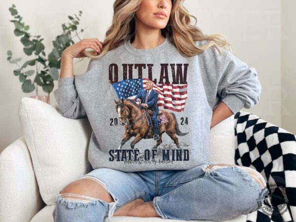 Outlaw State Of Mind President Design Western Donald Daddy Shirt honizy 4