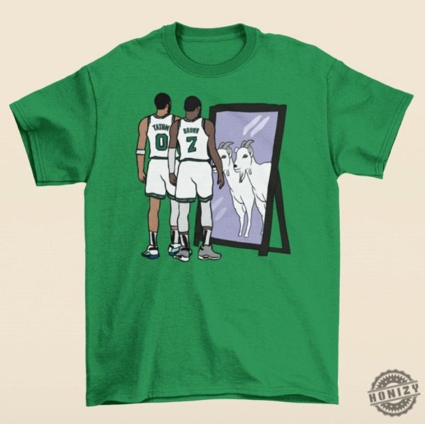 Jayson Tatum And Jaylen Brown Mirror Goats Shirt honizy 1