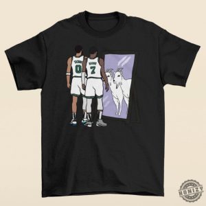 Jayson Tatum And Jaylen Brown Mirror Goats Shirt honizy 3