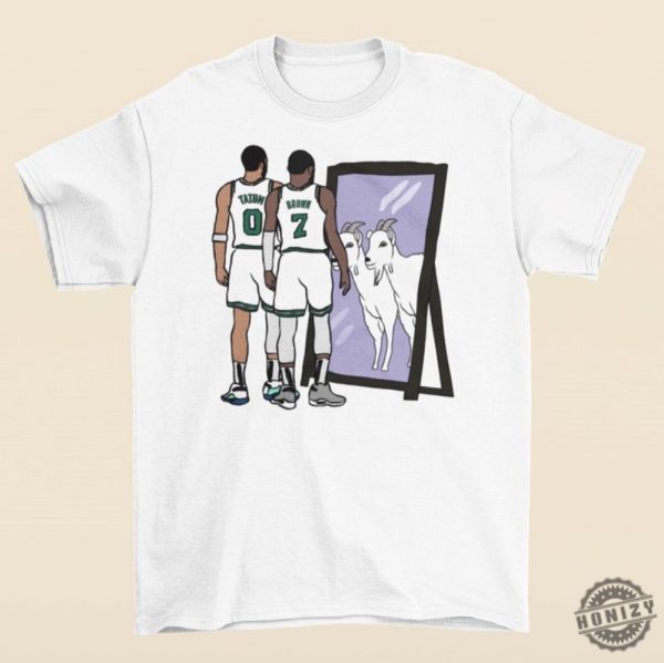 Jayson Tatum And Jaylen Brown Mirror Goats Shirt honizy 4