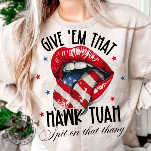 Hawk Tuah Spit On That Thang 2024 Viral Shirt honizy 2