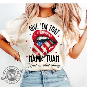 Hawk Tuah Spit On That Thang 2024 Viral Shirt honizy 3