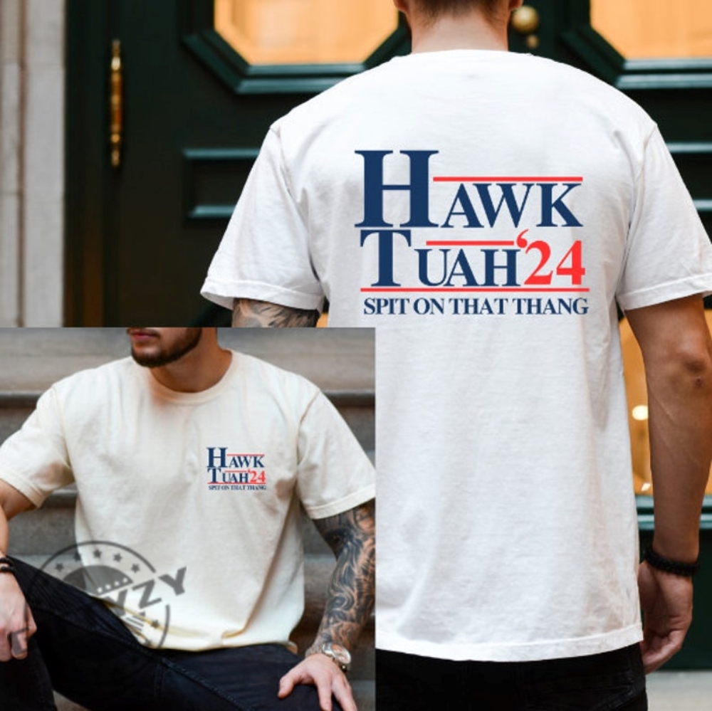 Hawk Tuah 2024 Spit On That Thang Funny Meme Girl Shirt