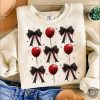 Coquette Bow Halloween Horror Movies Spooky Season Shirt honizy 4
