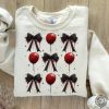 Coquette Bow Halloween Horror Movies Spooky Season Shirt honizy 5