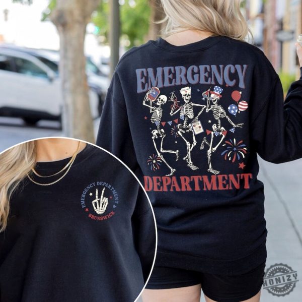 Emergency Department 4Th Of July Shirt honizy 1