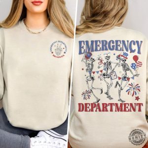 Emergency Department 4Th Of July Shirt honizy 3