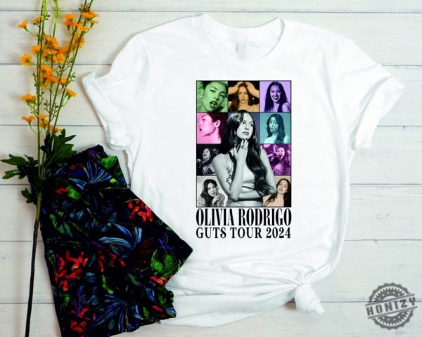 Olivia Rodrigo Guts World Tour Guts Tour 2024 Concert Shirt Olivia Rodrigo Fans Shirt Olivia Guts Merch Music Concert Shirt honizy 3