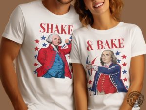 Shake And Bake Matching Shirt Couples Matching Shirt Funny Couples Tshirt American History Themed Patriotic Couples Outfit honizy 3