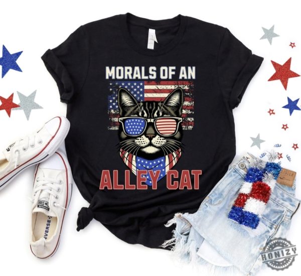 Alley Cat Funny Debate Shirt Election Presidential Debate Republican Political Debate 2024 Morals Of Alley Cat Debate Shirt honizy 1