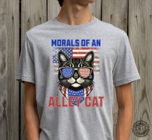 Alley Cat Funny Debate Shirt Election Presidential Debate Republican Political Debate 2024 Morals Of Alley Cat Debate Shirt honizy 3