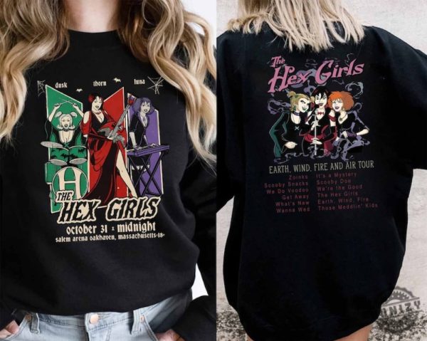 The Hex Girls Rock Band Music 2 Sides Shirt honizy 2