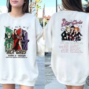 The Hex Girls Rock Band Music 2 Sides Shirt honizy 3