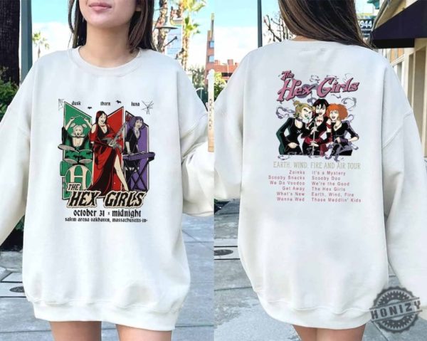 The Hex Girls Rock Band Music 2 Sides Shirt honizy 3