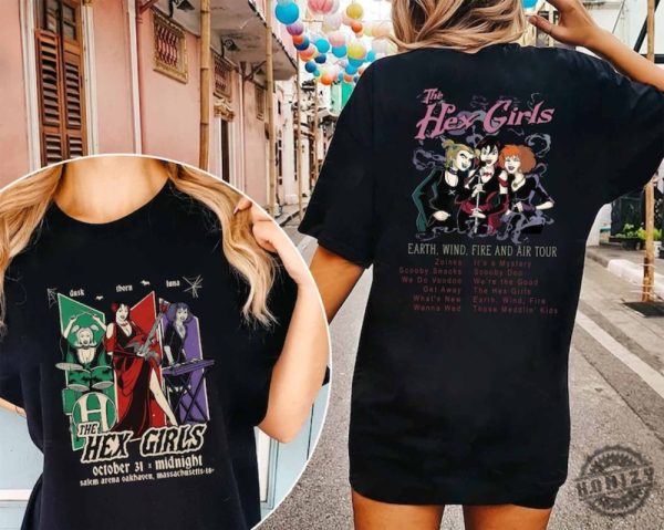 The Hex Girls Rock Band Music 2 Sides Shirt honizy 4