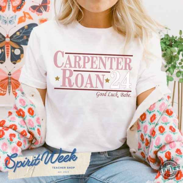 Election Sabrina Carpenter Chappell Roan For President 24 Pink Pony Club Liberty Justice And Freedom For All Midwest Princess Good Luck Babe Shirt honizy 1