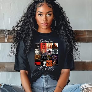 Raised On 90S Rb Album Cover Shirt Music Artist Sweatshirt Music Lover Tshirt Black History Hoodie Nostalgia Shirt honizy 2