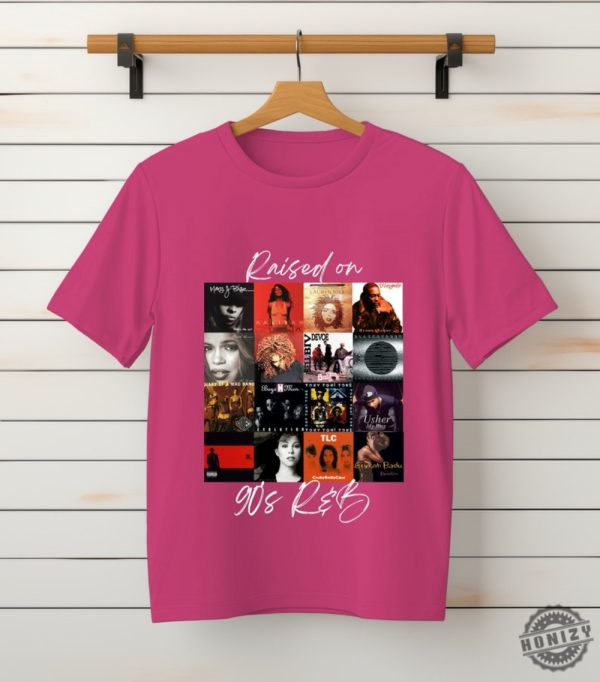 Raised On 90S Rb Album Cover Shirt Music Artist Sweatshirt Music Lover Tshirt Black History Hoodie Nostalgia Shirt honizy 3