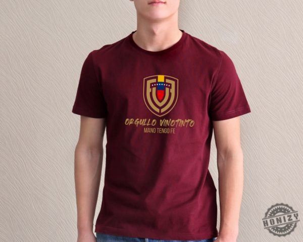 Mano Tengo Fe Venezuela Shirt Venezuela Soccer Team Sweatshirt La Vinotinto Tshirt Copa America Shirt honizy 5