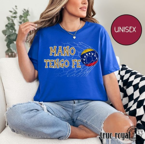 Mano Tengo Fe Shirt Venezuela Soccer Team La Vinotinto Mundial De Futbol Venezuela Vinotinto Camiseta Mano Tengo Fe Copa America Shirt honizy 5