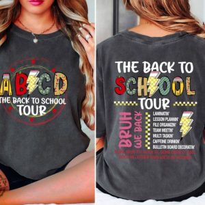 The Back To School Tour Shirt Abcd Teacher Sweatshirt Teacher Gift Back To School Tshirt First Day Of School Teacher Shirt honizy 4