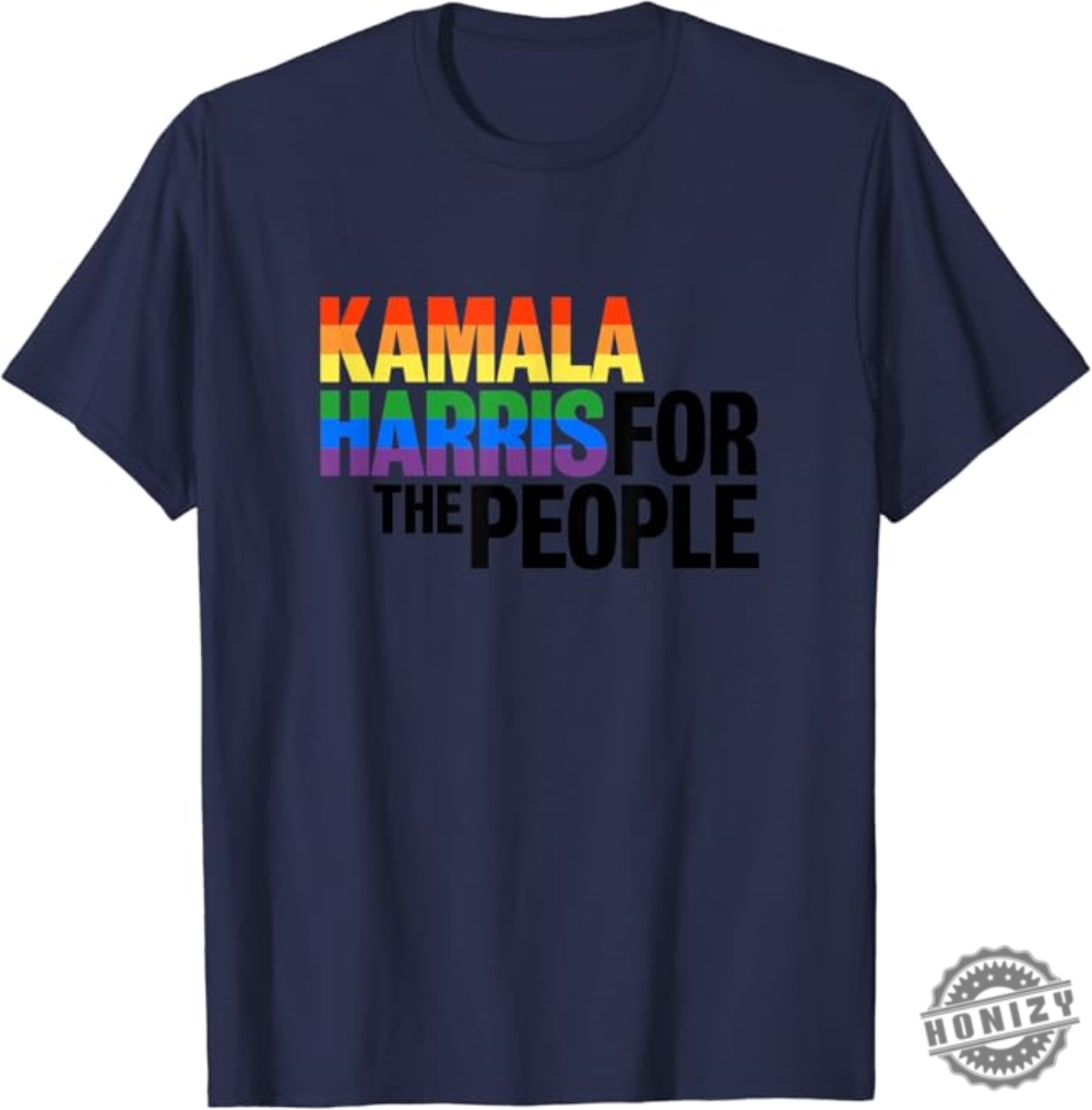 Kamala Harris Vice President Tshirt Lgbt Gay Pride Rainbow Shirt honizy 1