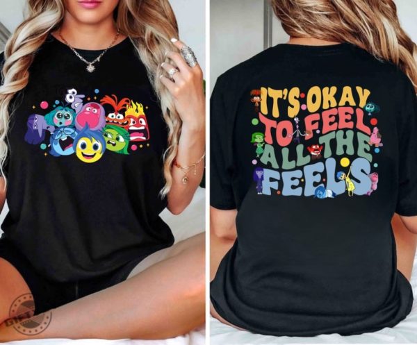 Its Okay To Feel All The Feels Shirt Bcba Shirt Inclusion Sweashirt Speech Therapy Tshirt Teacher Hoodie Disney Inside Out Movie Shirt honizy 1