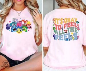 Its Okay To Feel All The Feels Shirt Bcba Shirt Inclusion Sweashirt Speech Therapy Tshirt Teacher Hoodie Disney Inside Out Movie Shirt honizy 3