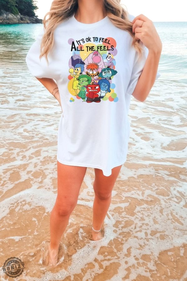 Its Okay To Feel All The Feels Inside Out Characters Shirt honizy 1