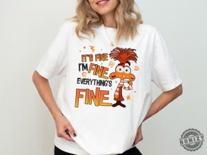 Disney Anxiety Inside Out 2 Shirt Emotions Sweatshirt Everything Is Fine Anxiety Inside Out Tshirt Disney Feelings Hoodie Mental Health Shirt honizy 2