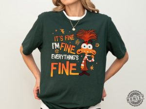 Disney Anxiety Inside Out 2 Shirt Emotions Sweatshirt Everything Is Fine Anxiety Inside Out Tshirt Disney Feelings Hoodie Mental Health Shirt honizy 3