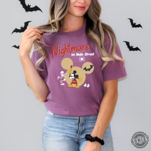 Disney Halloween Shirt Nightmare On Main Street Mickey Shirt Vintage Disney Halloween Mickey Not So Scary Shirt honizy 6