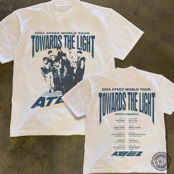 Ateez Towards The Light Will To Power World Tour Tshirt Ateez World Tour 2024 Sweatshirt Ateez Work Hoodie Ateez Golden Hour Shirt For Antiny honizy 4