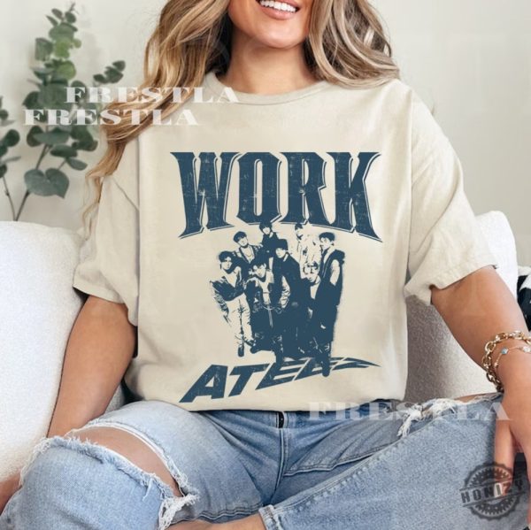 Ateez Work Shirt Ateez Golden Hour Sweatshirt Ateez Tour 2024 Hoodie Ateez Towards The Light Will To Power World Tour 2024 Shirt honizy 1