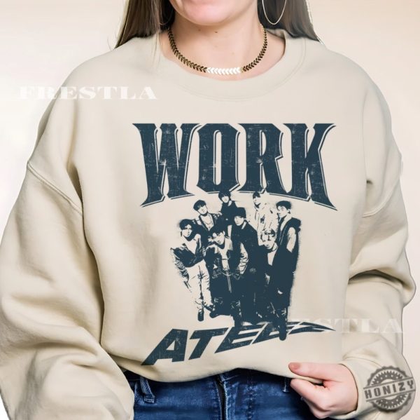 Ateez Work Shirt Ateez Golden Hour Sweatshirt Ateez Tour 2024 Hoodie Ateez Towards The Light Will To Power World Tour 2024 Shirt honizy 3