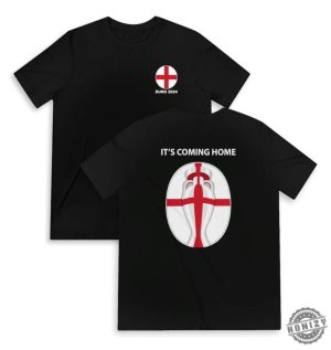 England Euro 2024 Champion Ts Coming Home Back Design Double Sided Shirt honizy 3