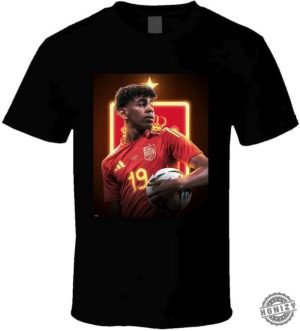 Yamal Spain Star Player Soccer Goat Football Europa Unisex Shirt honizy 2