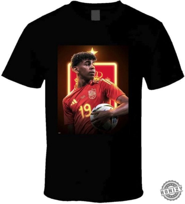 Yamal Spain Star Player Soccer Goat Football Europa Unisex Shirt honizy 2