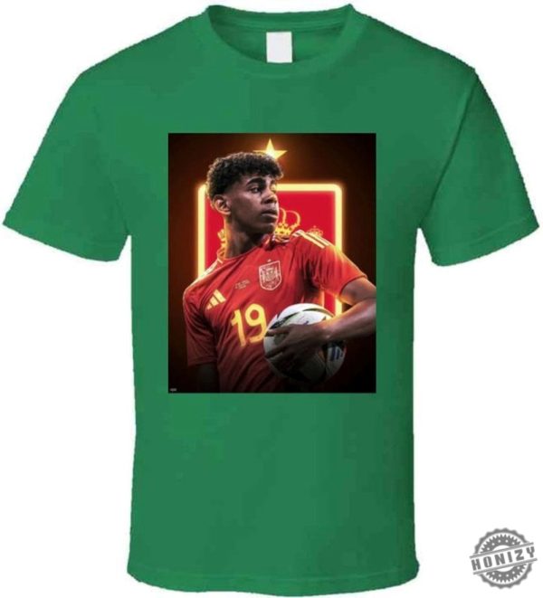 Yamal Spain Star Player Soccer Goat Football Europa Unisex Shirt honizy 3