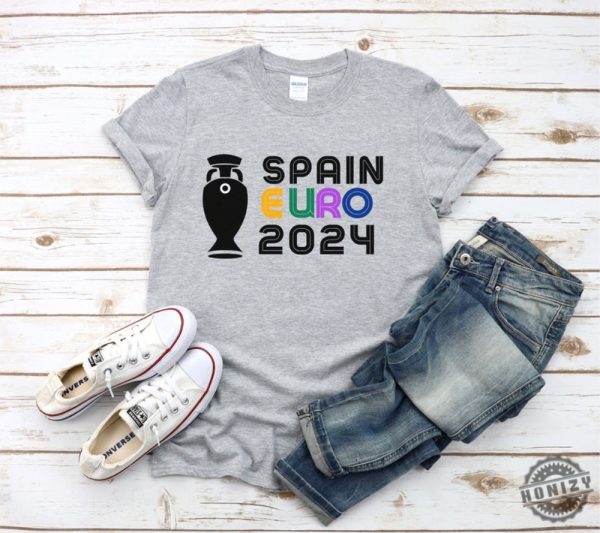 Spain Euro 2024 Shirt Football Boyfriend Tshirt Fathers Day Gift Tournament 2024 Hoodie Spain Sweatshirt Sports Shirt honizy 2