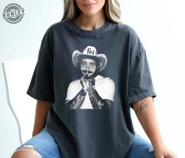 Cowboy Post Country Shirt Post Malone Western Graphic Tshirt Concert Festival Hoodie Had Some Help Sweatshirt Posty Shirt honizy 1