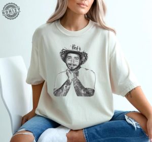 Cowboy Post Country Shirt Post Malone Western Graphic Tshirt Concert Festival Hoodie Had Some Help Sweatshirt Posty Shirt honizy 2