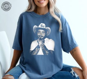 Cowboy Post Country Shirt Post Malone Western Graphic Tshirt Concert Festival Hoodie Had Some Help Sweatshirt Posty Shirt honizy 4