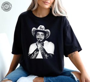 Cowboy Post Country Shirt Post Malone Western Graphic Tshirt Concert Festival Hoodie Had Some Help Sweatshirt Posty Shirt honizy 6