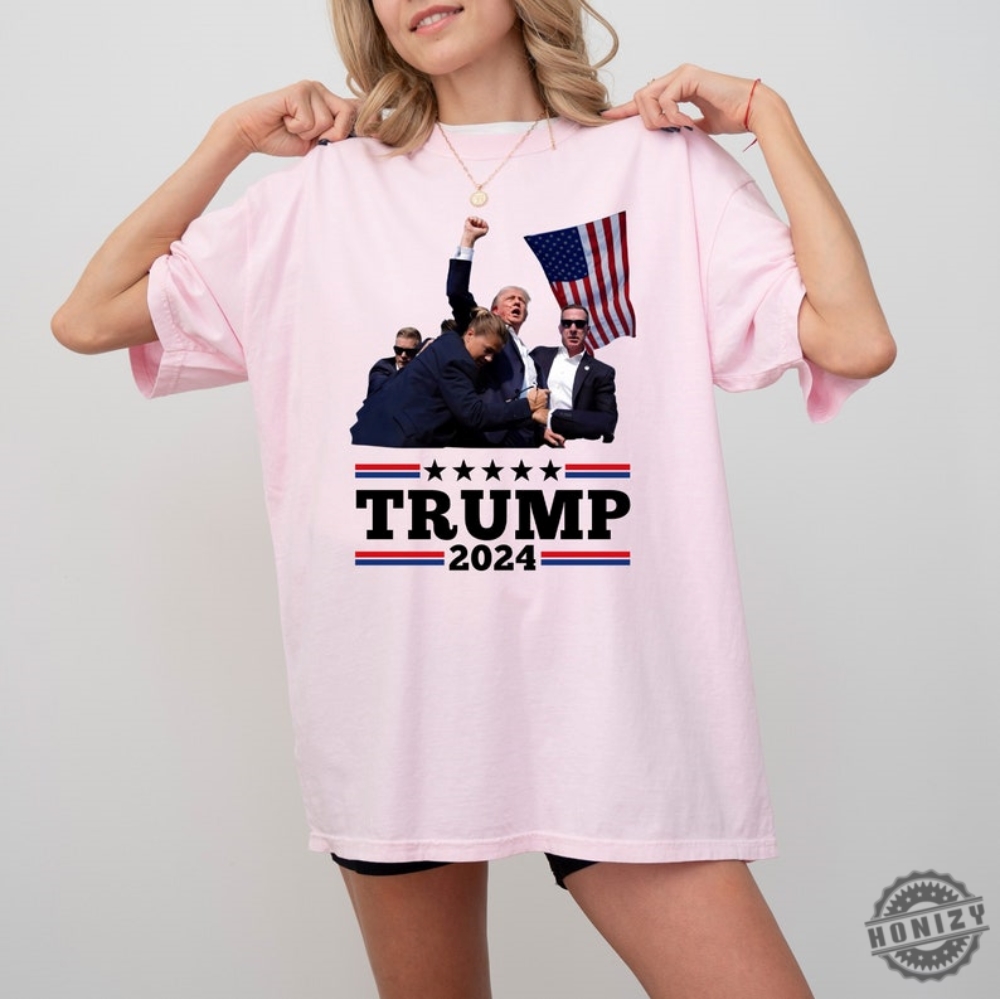 Trump 2024 Shirt Donald Trump Assassination Tshirt Trump Supporter Hoodie Republicans Trump Lovers Sweatshirt I Stand With Trump Shirt