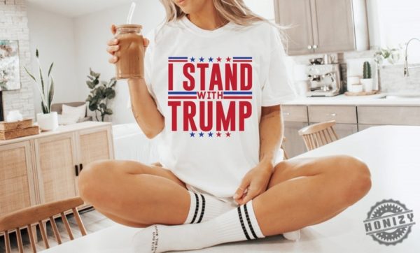 Trump Shirt 2024 I Stand With Trump Tshirt Fight Trump Hoodie Election Sweatshirt 2024 Fight Back Shirt honizy 1