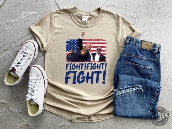 Trump Fight Fight Fight Tshirt Failed Assassination Trump Hoodie Trump Shooting Sweatshirt Trump Supports 2024 Shirt honizy 6