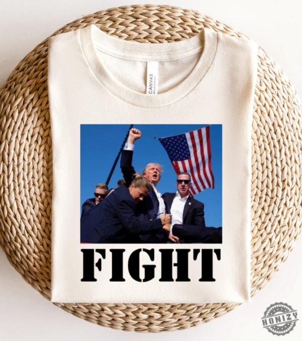 Trump Shot Fight Assassination Attempt Fist Pump American Patriotic 2024 Shirt honizy 1