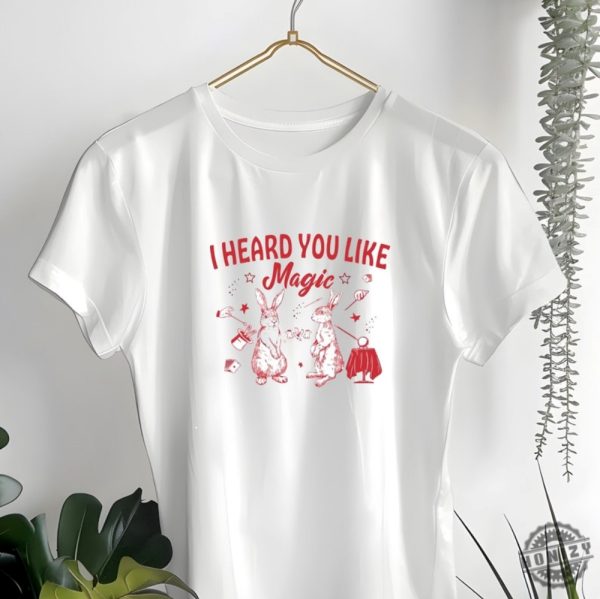 I Heard You Like Magic Shirt Rabbit Baby Lgbtq Pride Tshirt Midwest Princess Sweatshirt Red Wine Supernova Hoodie Funny Animal Shirt honizy 1