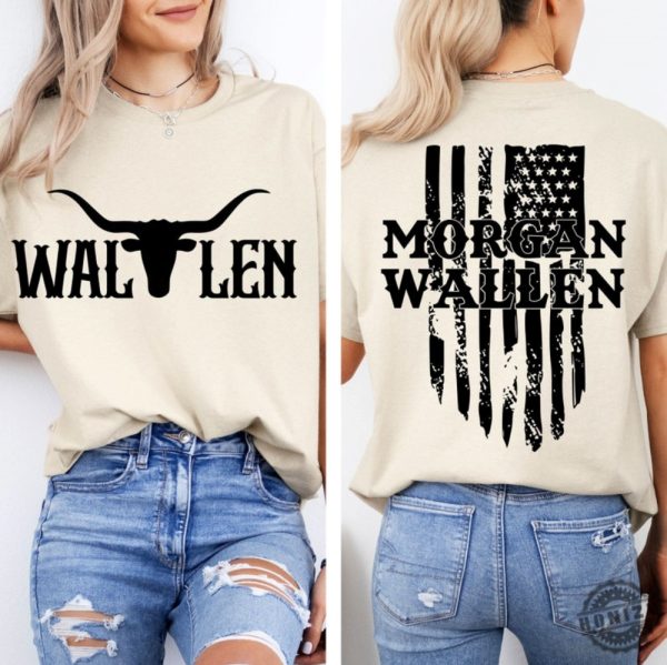 Morgan Wallen Shirt Wallen Bull Skull Country Music Tshirt Cowgirl Hoodie Bullhead Western Sweatshirt Morgan Wallen Unisex Shirt honizy 1